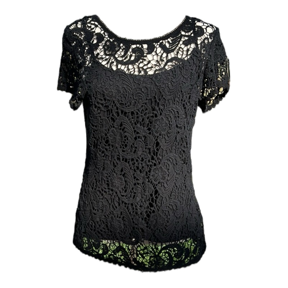 New directions lace knit top size medium